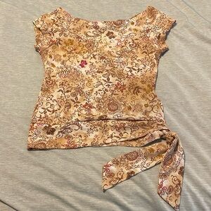 Aqua Blues Cute Lightweight Top Size S